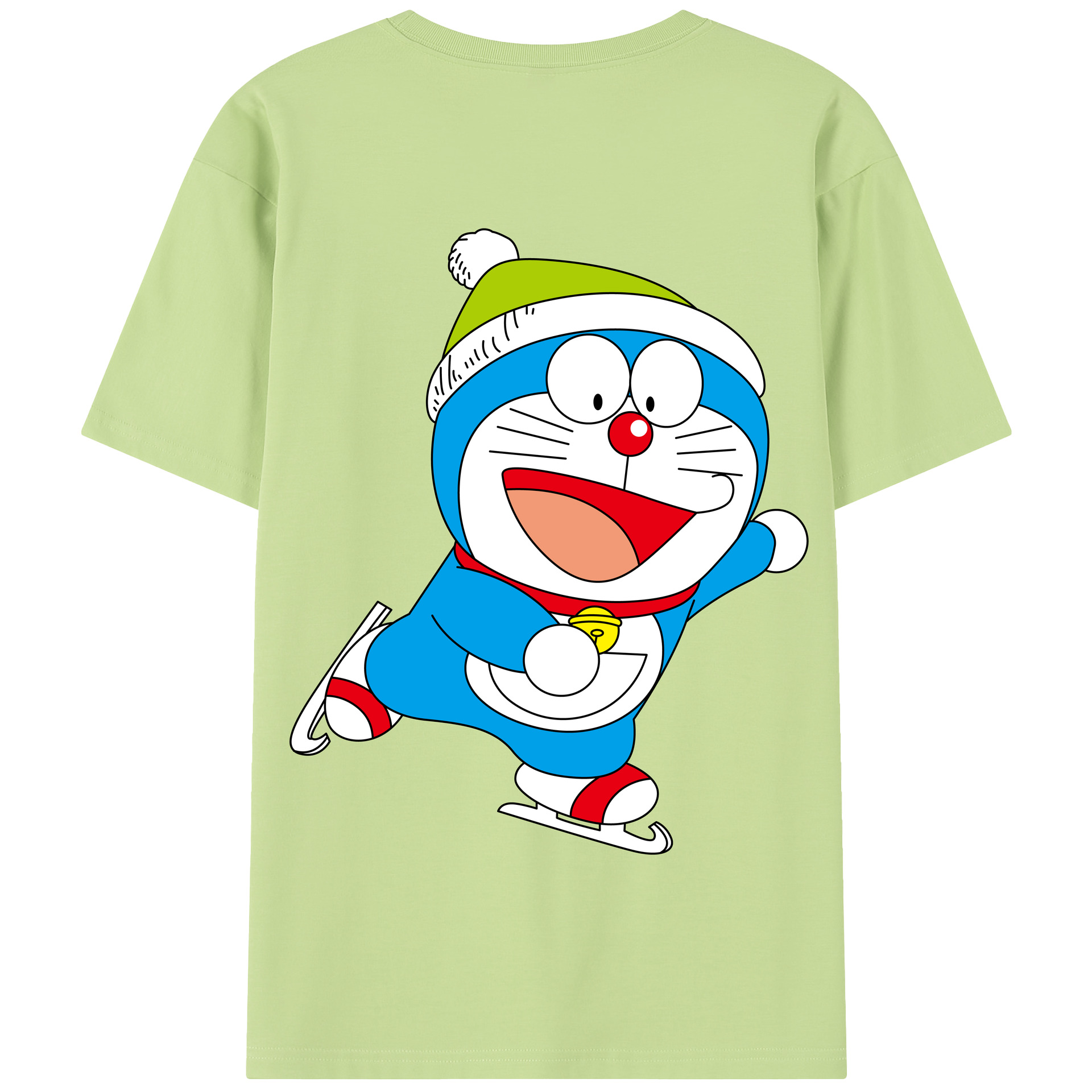 （画像用） ドラえもん Doraemon 綿100％半袖Tシャツ（背面プリント）